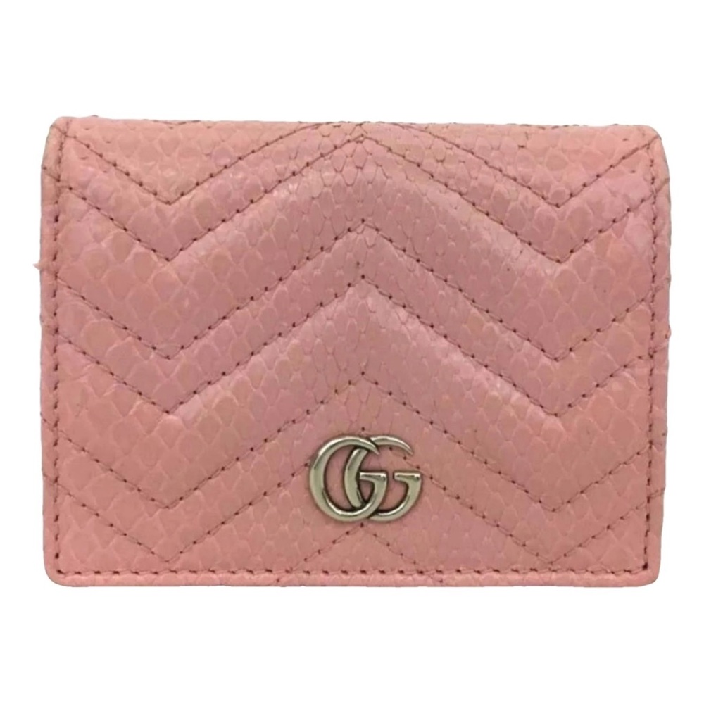 ❌ SOLD ❌Gucci Marmont Python Compact Wallet w/ COA